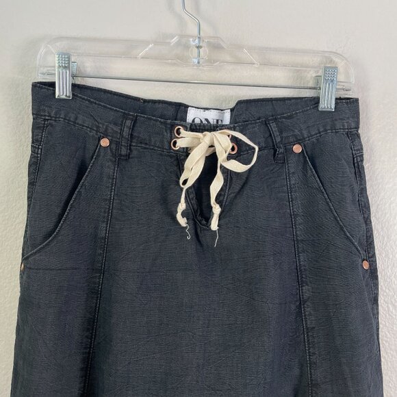 NEW One Teaspoon Womens 25 Luxe Harem Pants Drop Crotch Tapered Leg Drawstring - Picture 8 of 12